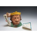 LIMITED EDITION ROYAL DOULTON CHARACTER JUG -KING JOHN D7125, number 1015 with certificate, H 18.5