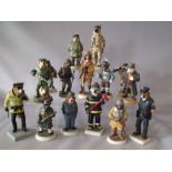 FIFTEEN BOXED ROBERT HARROP DOG FIGURES, mainly 'Doggie People', to include Bullseye, four British