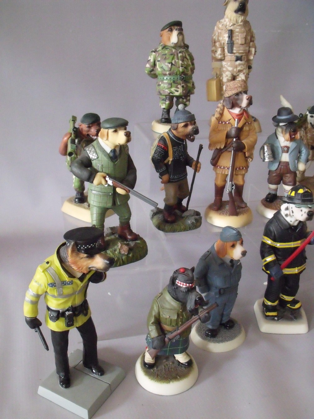 FIFTEEN BOXED ROBERT HARROP DOG FIGURES, mainly 'Doggie People', to include Bullseye, four British - Image 3 of 6