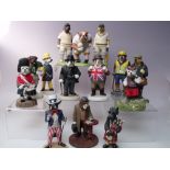 FOURTEEN BOXED ROBERT HARROP DOGGIE PEOPLE FIGURES, to include Uncle Sam, bulldog rugby England, J