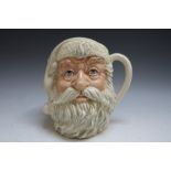 ROYAL DOULTON CHARACTER JUG - ALL WHITE SANTA CLAUS D6704, H 19 cm