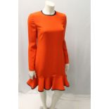 VICTORIA BECKHAM, a ladies short dress, burnt orange, size 10