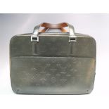 A LOUIS VUITTON MONOGRAM LADIES BRIEF CASE, double flat leather handles, dust bag, H 26 cm, W 36 cm,