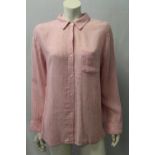 RAILS, a ladies pink linen blouse, size small