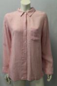 RAILS, a ladies pink linen blouse, size small