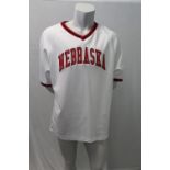 MAIN LABEL, a mens oversized t-shirt with Nebraska to front, size L