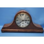 A NAPOLEON HAT MANTEL CLOCK