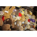 A COLLECTION OF TEDDY BEARS to include a small Steiff bear, Russ, promotional bears etc.