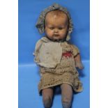 A VINTAGE PORCELAIN HEADED SEYFARTH & REINHARDT DOLL WITH SuR MARK ON BACK OF HEAD A/FCondition