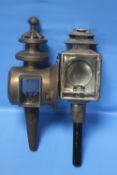 TWO VINTAGE COACH LAMPS