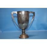 A HALLMARKED SILVER TROPHY FOR THE JOHN THOMPSON INTER-COMPANIES BOWLS
