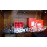 A QUANTITY OF ASSORTED GLASSWARE, SOME BOXED