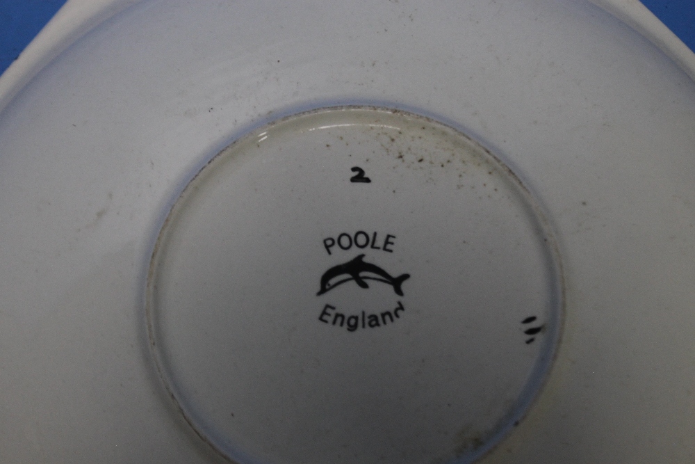 A POOLE POTTERY ART CHARGER - Image 2 of 2