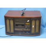 A TRETON CD PLAYER / RADIO / CASSETTE DECK AND TURNTABLE