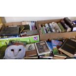 THREE BOXES OF GENERAL BOOKS TO INCLUDE NATURAL HISTORY, MILITARY ETC.