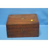 A MAHOGANY WRITING BOX