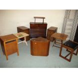 A SELECTION OF NINE ITEMS TO INCLUDE BEDSIDES AND TABLES