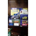 A COLLECTION OF BOXED VEHICLES TO INCLUDE CORGI, MATCHBOX ETC.