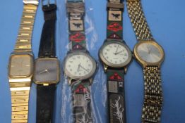 A SMALL COLLECTION OF WRIST WATCHES TO INCLUDE SEIKO,
