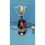 A MOORCROFT LAMP 'MACKINTOSH' PATTERN