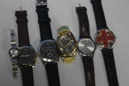 SIX WRIST WATCHES