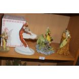 FOUR ASSORTED ENCHANTICA FIGURES