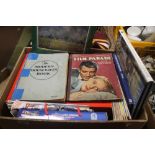 A BOX OF MISCELLANEOUS BOOKS AND MAGAZINES