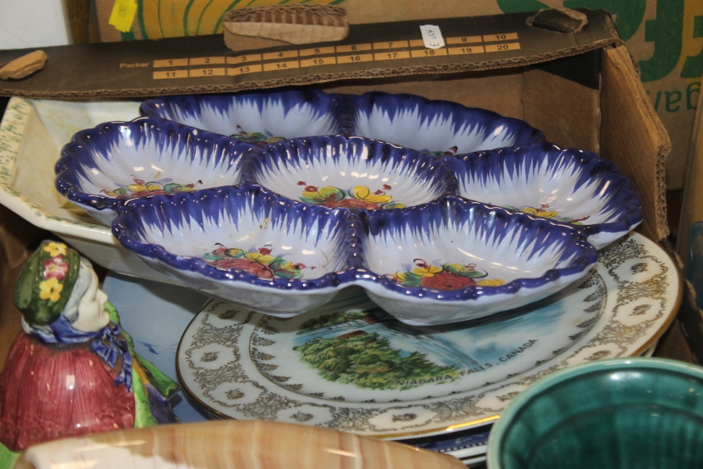 TWO TRAYS OF CERAMICS AND GLASSWARE (TRAYS NOT INCLUDED) - Image 2 of 2