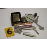 A QUANTITY OF COLLECTABLES TO INCLUDE A BOXED ZIPPO LIGHTER