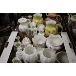 TWO TRAYS OF CERAMICS TO INCLUDE AYNSLEY CHINA (TRAYS NOT INCLUDED)