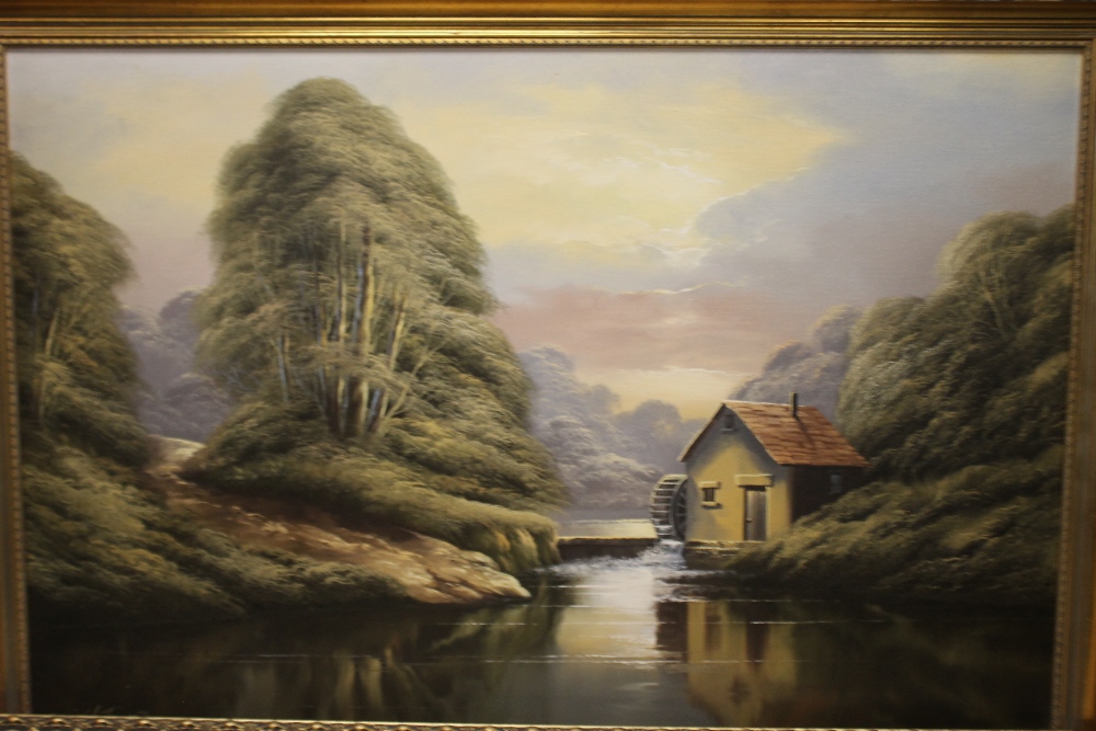 TWO OIL ON CANVAS OF LAKESIDE SCENES, ONE SIGNED DIGBY PAGE, THE OTHER DAVID A. JAMES TOGETHER - Image 3 of 4