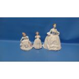 THREE ROYAL DOULTON FIGURINES TO INCLUDE 'KELLY' HN3222, 'CATHERINE' HN3044, 'AMANDA' HN2996 (3)