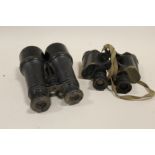 TWO PAIRS OF VINTAGE BINOCULARS TO INCLUDE AN IRIS OF PARIS EXAMPLE