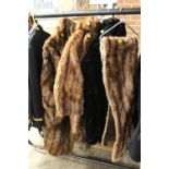 THREE LADIES FUR COATS AND A SCARF (4)