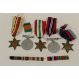 WWII MEDAL GROUP OF FIVE MEDALS