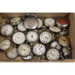A QUANTITY OF VINTAGE POCKET WATCHES AND PARTS ETC.
