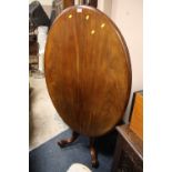 A VICTORIAN MAHOGANY TILT-TOP TABLE