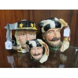 LIMITED EDITION DOUBLE SIDED ROYAL DOULTON CHARACTER JUG - BATTLE OF LITTLE BIG HORN GEORGE