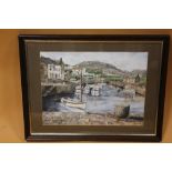 A FRAMED AND GLAZED WATERCOLOUR ENTITLED 'ANNALONG' BY C S CLEMSON