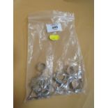 A BAG OF SILVER JEWELLERY TO INCLUDE DRESS RING