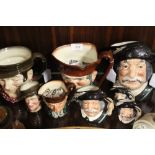 FOUR GRADUATING ROYAL DOULTON CHARACTER JUGS - SANCHO PANCA, consisting of two small D6518, medium