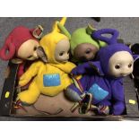 A SET OF FOUR TELETUBBIES BACKPACKS
