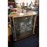 A RETRO MIRRORED DRINKS / CHINA CABINET W-101 CM