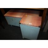 A LLOYD LOOM BOX AND ANOTHER (2)