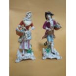 A PAIR OF GERMAN CERAMIC FIGURES