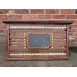 A VINTAGE OAK SNOOKER SCOREBOARD H-67 CM W-118 CM