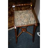 A MAHOGANY UNUSUAL STOOL