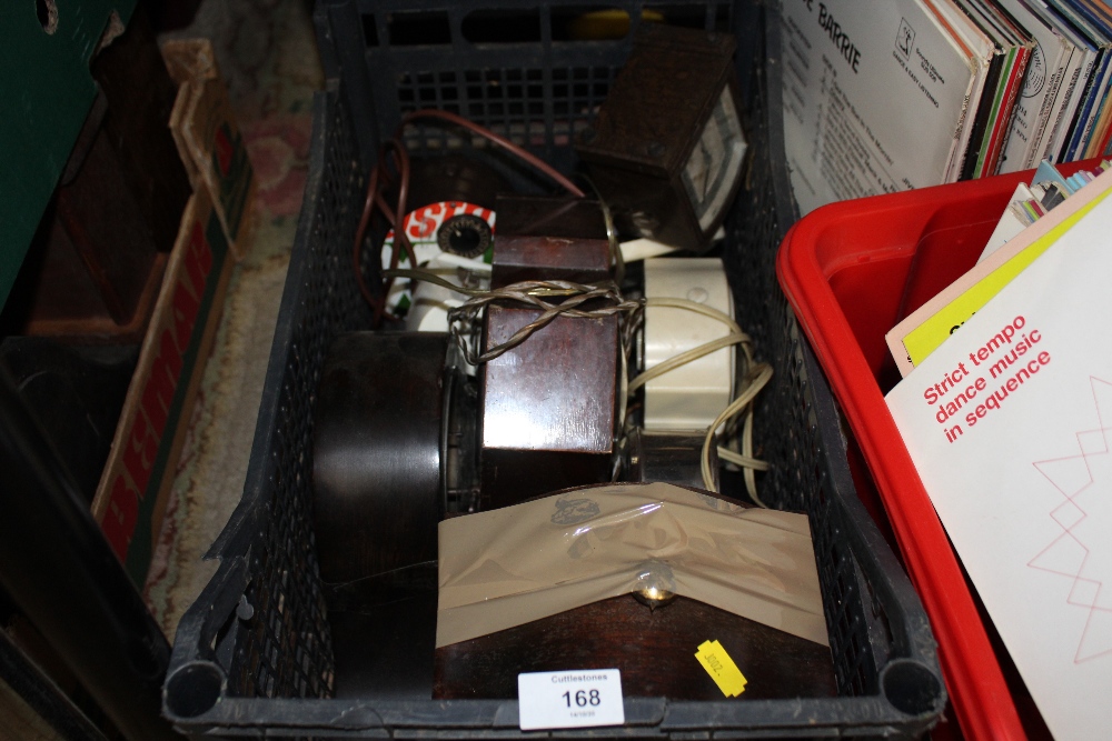 A TRAY OF VINTAGE ALARM CLOCKS