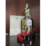 A KEVIN FRANCIS LIMITED EDITION FIGURE 'CLARICE CLIFF CENTRE STAGE, with certificate, number 238