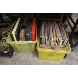 TWO BOXES OF LP RECORDS, 78'S ETC